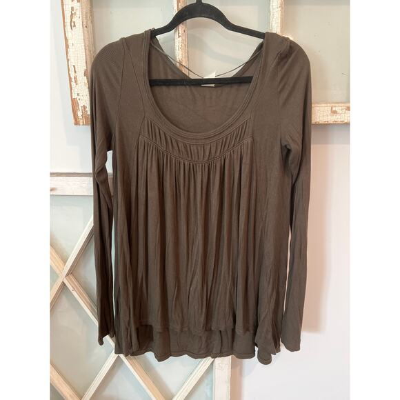 Free People Tops - Free People We The Free size small Love Valley long sleeve top in green